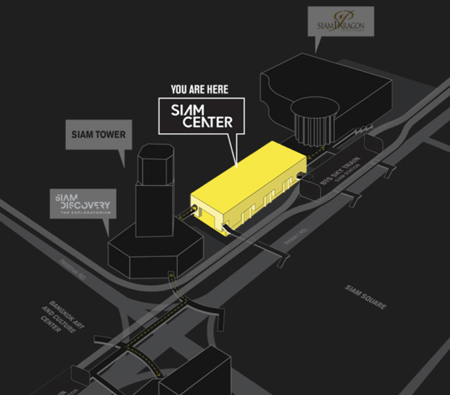 Siam Center location map